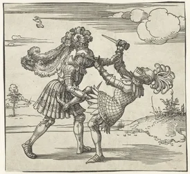 Two Knights Fighting