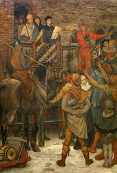 Decoration in Bruges Town Hall