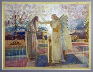 Archangel Gabriel Strikes Zacharias Dumb