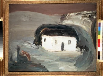 Landscape with a White House