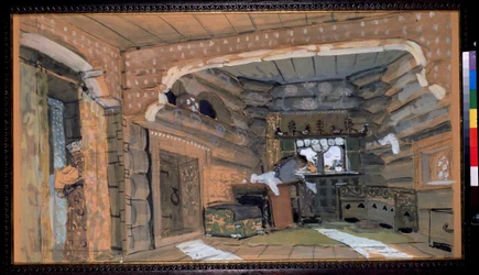Stage Design for the Opera The Pskov Maiden by N. Rimsky-Korsakov