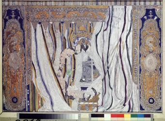 Design of Curtain for the Opera Eugene Onegin by P. Tchaikovsky