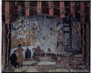 Stage Design for the Play The Storm by A. Ostrovsky