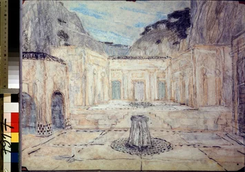 Stage Design for the Tragedy Antigone after Sophocles