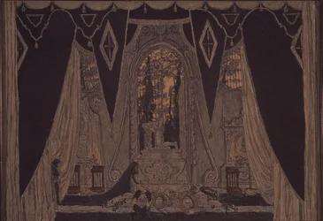Stage design for the play Don Juan by J.-B. Molière