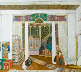 Stage Design for the Play The Storm by Alexander Ostrovsky