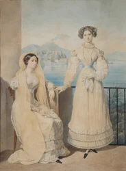 Portrait of Sisters Countesses Dorothea and Catherine von Tiesenhausen