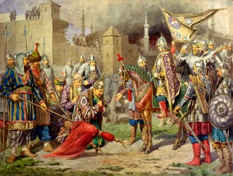 Tsar Ivan IV Conquering Kazan in 1552