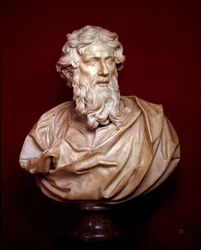 Marble busts of St. Peter and St. Paul