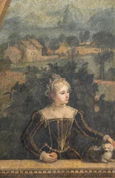Portrait of a Noblewoman (detail of the Small Room of the Noble Ladies)