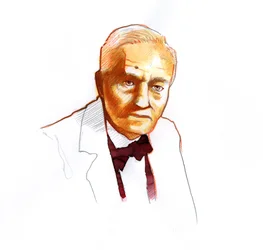 Portrait of Alexander Fleming, Scottish biologist