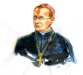 Portrait of Gregor Mendel (1822-1884) Catholic monk and botanist founder of genetics