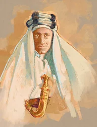 Portrait of Lawrence of Arabia (illustration)
