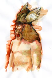 Portrait of Vercingetorix (72-46 BC), chieftain of the Arverni tribe