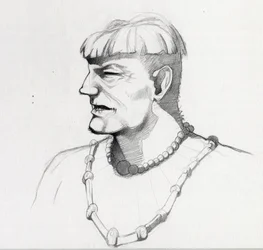 Portrait of a pirate (privateer) or bust of a sailor