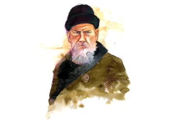 Portrait of the Russian writer Lev Nikolayevich (Leo Tolstoy) (1828-1910)