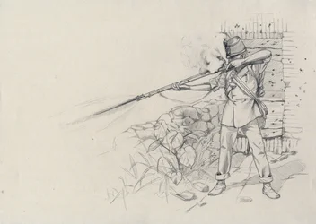 Second Empire: Infantryman Shooting, Soldier of the Austrian Army