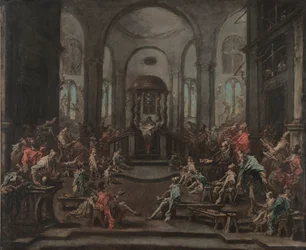 Interior of a Synagogue, c. 1725-35