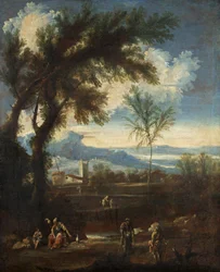 Landscape with figures, c.1710-40