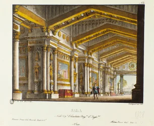 The Great Hall of the Royal Palace. Scenography for the Opera 