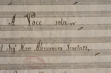Manuscript Score of XXV Cantatas for Solo Voice by Alessandro Scarlatti