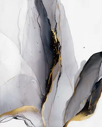 Elegant Gold Grey Flow