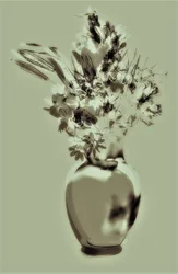 Green still life