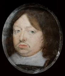 Miniature Portrait of Charles X, King of Sweden 1655-1660