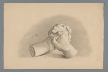 Plaster Model of Two Folded Hands
