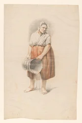 Standing Woman Pouring Out a Bucket