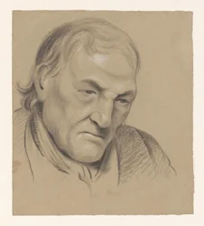Seated Man with Bare Torso