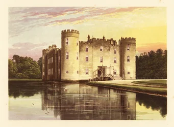 Shirburn Castle, Oxfordshire, England, 1880 (engraving)