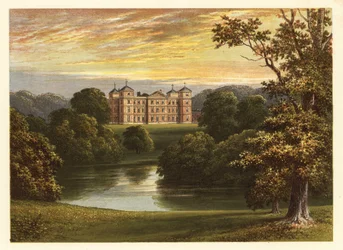View of Kimberley Hall, Norfolk, England