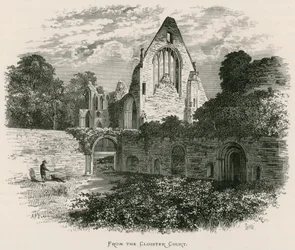 Dryburgh Abbey, From the Cloister Court