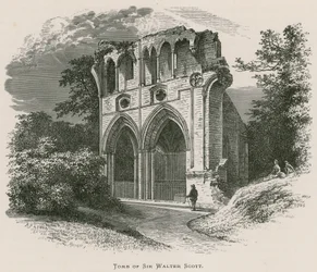 Dryburgh Abbey, Tomb of Sir Walter Scott