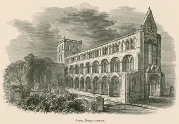 Jedburgh Abbey, From North-west