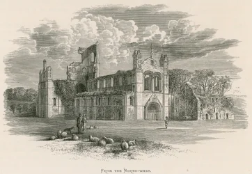 Kirkstall Abbey, From the North-West