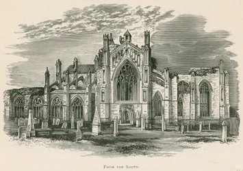 Melrose Abbey, From the South