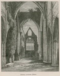 Tintern Abbey, Choir, looking West