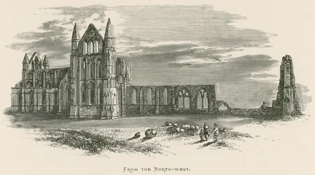 Whitby Abbey, From the North-west