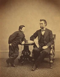 Abraham Lincoln and his son Thomas (Tad)