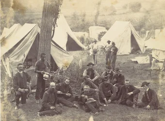 Group at Headquarters of the Army of the Potomac, Antietam, October 1862
