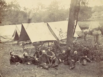 Group at Headquarters of the Army of the Potomac, Antietam, October 1862