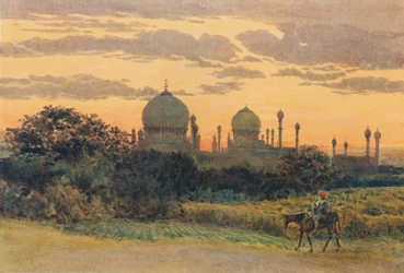 Sunset Behind the Ibrahim Roza, Bijapur