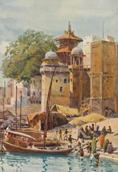 The Bathing Ghats, Benares