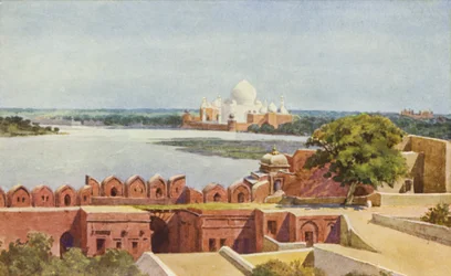 The Taj from the Fort, Agra