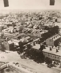 View southwest from the cupola of the courthouse in Chicago, 1858