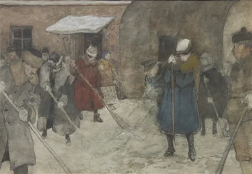 Snow removal, c1921