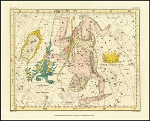 1822 - Corona Borealis, Hercules and Cerberus and Lyra