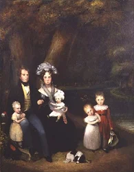 Family Group or Conversation Piece, c.1840